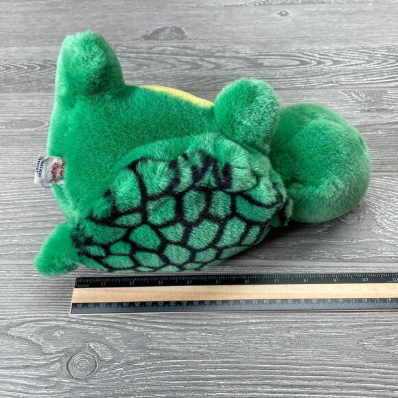 Vintage Mary Meyer Turtle Tortoise 10in Plush Green Yellow Stuffed Animal Rare - Picture 11 of 11